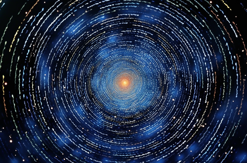 蓝色星空中心旋转发光粒子太阳中心涡旋,插画/手绘图,插画/手绘图库,插画/手绘图下载,插画/手绘